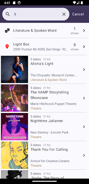 San Diego International Fringe Screenshot 3