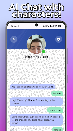 Steak Fake Call & Chat Screenshot 2