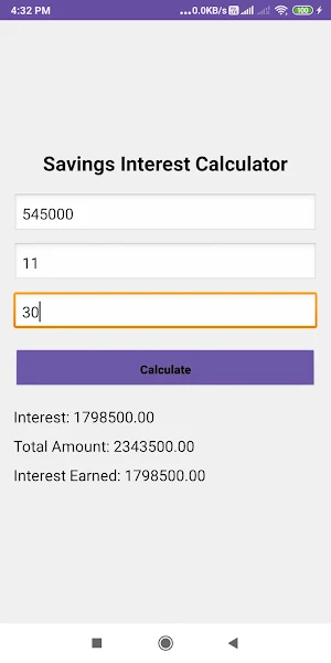 Savings Interest Calculator Screenshot 3