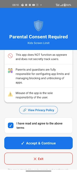 Kids Screen Limit – Parental Screenshot 0