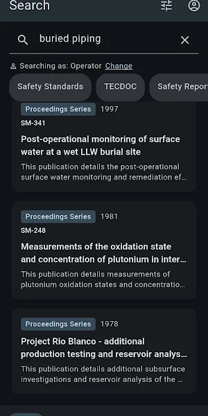IAEA Navigator Screenshot 1