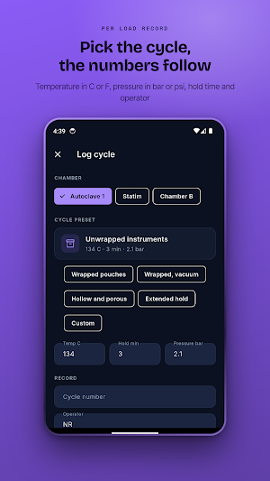 SteriProof: Autoclave Logbook Screenshot 3
