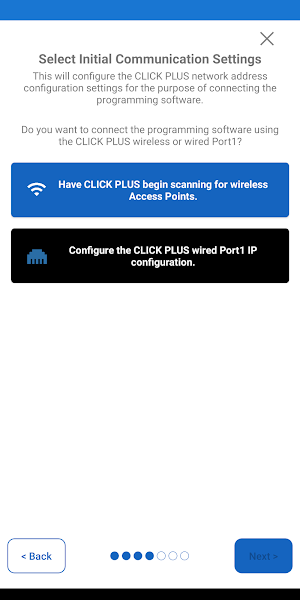 CLICK PLUS Provisioning Screenshot 2