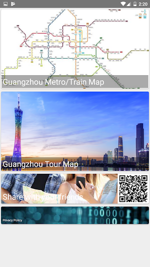 Guangzhou Metro Train Tour Map Screenshot 0