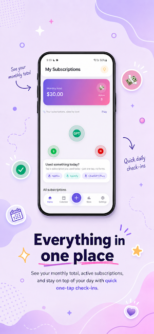 Coinslip: Subscription Tracker Screenshot 0