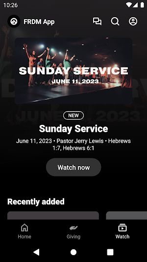 FRDM App Screenshot 1