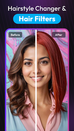 AI Hair Changer, Stylish Color Screenshot 1