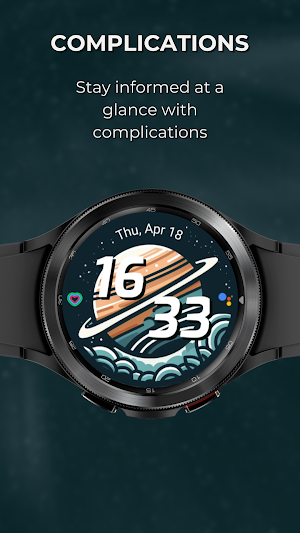 EXD038: Galaxy Art Watch Face Screenshot 2