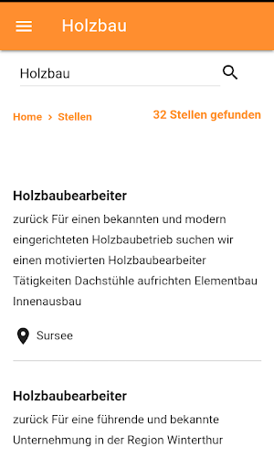 Swiss Bau-Jobs Screenshot 2