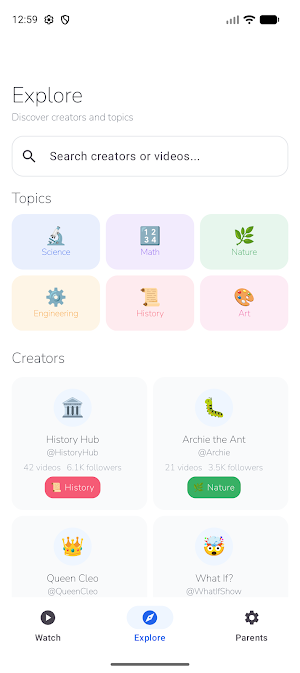 KidVid: Safe Kids Videos Screenshot 2