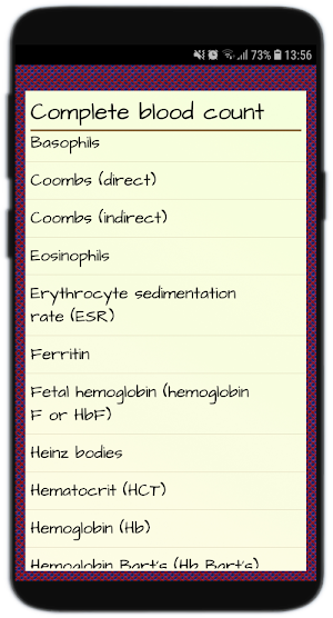 Blood Diagnostics - Blood Test Results Screenshot 2