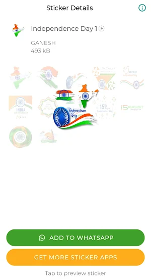 Independence Day WA Stickers Screenshot 3