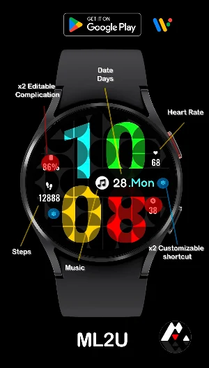ML2U 129 Watch Face Screenshot 1