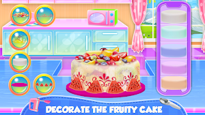 Fruity Ice Cream Cake Cooking Screenshot 2