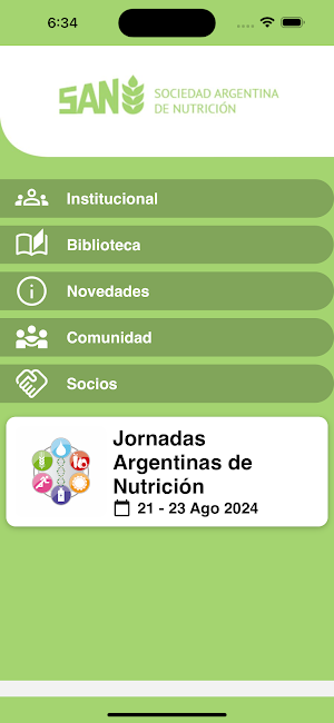 Sociedad Arg de Nutrición Screenshot 0