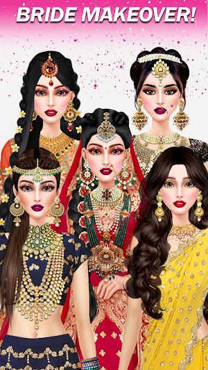Indian Wedding Dress Up Girl Screenshot 1