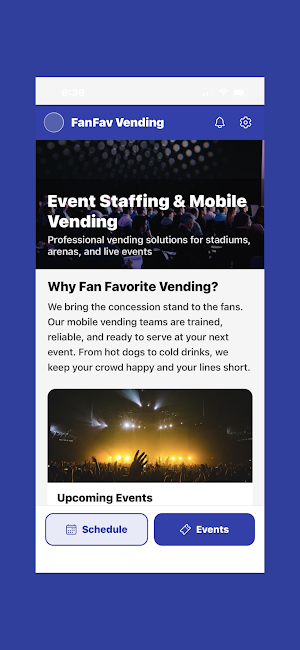 FanFav Vending & Staffing Screenshot 1