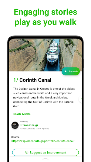 Corinth Tour Guide:SmartGuide Screenshot 1