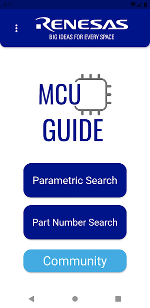 Renesas MCU Guide Screenshot 0