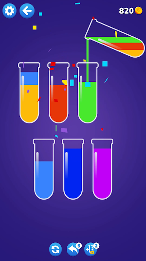 PuzLiq - Water Sort Puzzle Screenshot 1