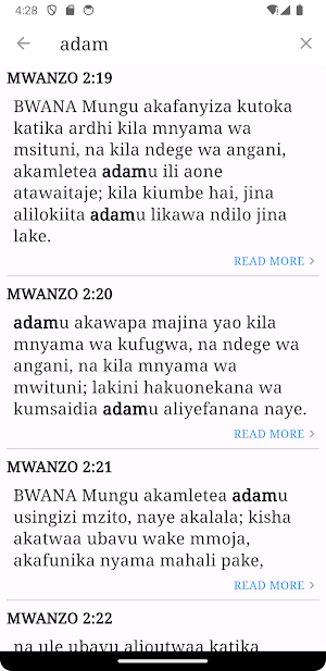 Swahili Biblia Takatifu Screenshot 0