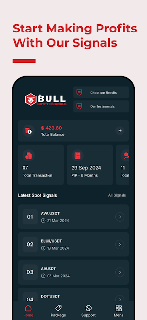 Bull Crypto Signals & Updates Screenshot 1