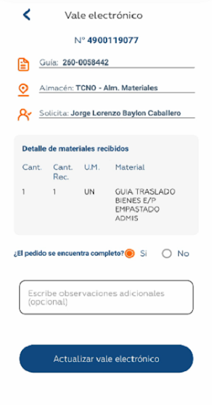 TASA Terceros Screenshot 2
