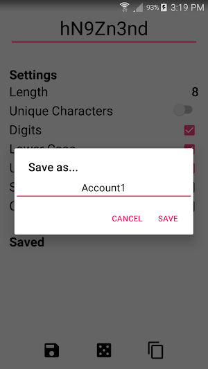Safe Password Generator Screenshot 1