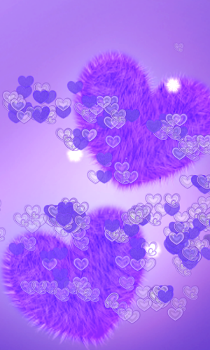Fluffy Hearts Live Wallpaper Screenshot 1