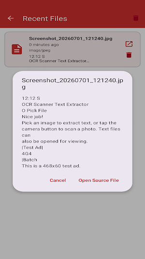 OCR Scanner Text Extractor Screenshot 1