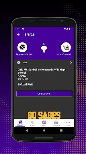 Monticello Sages Athletics Screenshot 2