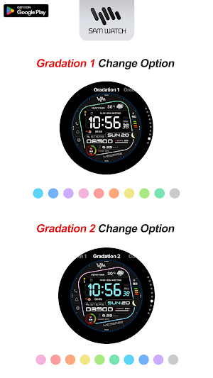 SamWatch Digital IX Neon Screenshot 3