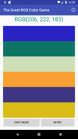 The Great RGB Color Game Screenshot 0