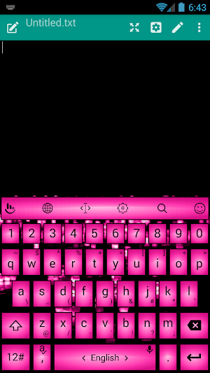 Keyboard Theme Led Pink Screenshot 0