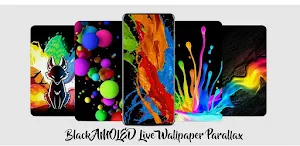Black AMOLED Live Wallpaper Screenshot 0