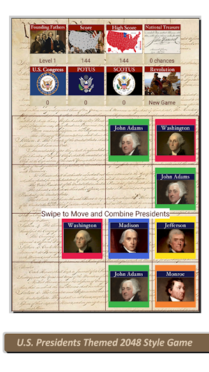 POTUS 2048 - U.S. Presidents T Screenshot 0