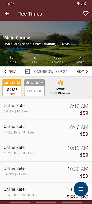 Creed National Golf Screenshot 0