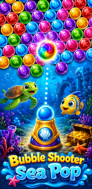 Bubble Shooter - Sea Pop Screenshot 0