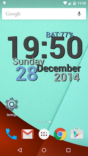 DIGI Clock Live Wallpaper Screenshot 0