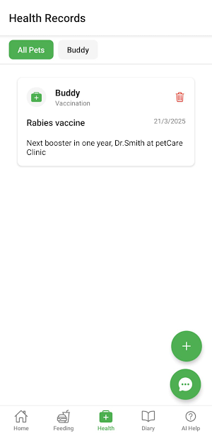 PawCare Tracker Screenshot 3