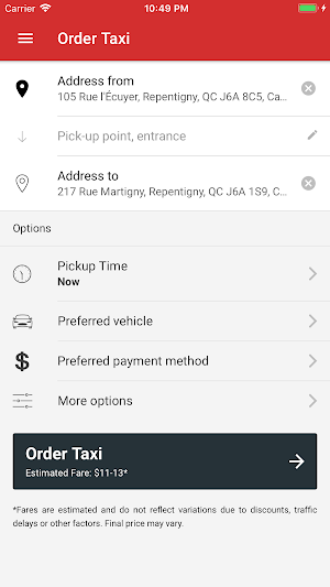 Taxi Rive-Nord Screenshot 1