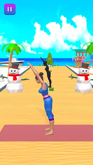 Yoga 3D Workout - Flex Run Screenshot 3