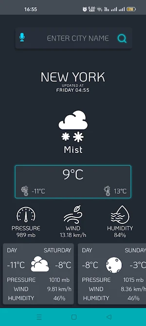 Weather Forecast Screenshot 2
