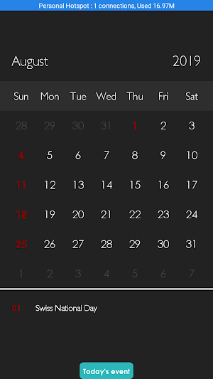 Switzerland Calendar 2020 Screenshot 0