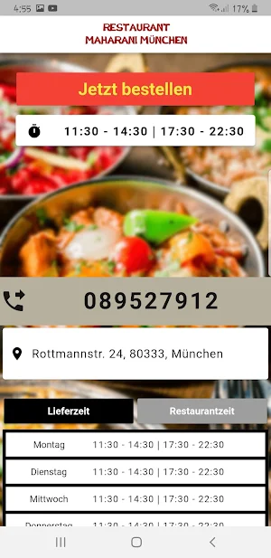 Restaurant Maharani München Screenshot 1