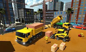 Supermarket Construction Games:Crane operator Screenshot 0