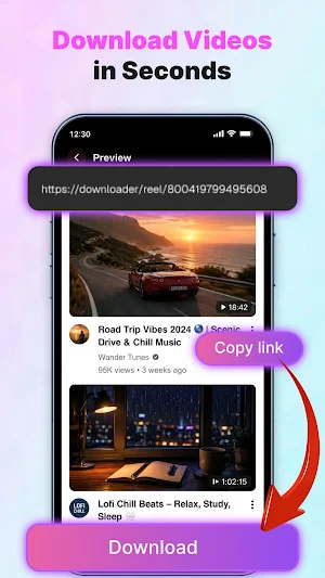 Video Downloader: Fast Saver Screenshot 1