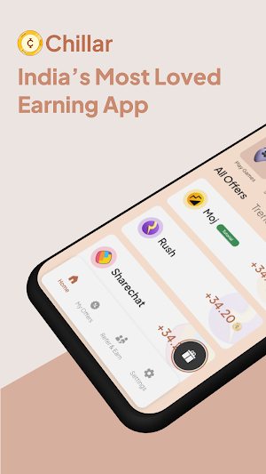Earn Money app daily Chillar Screenshot 0