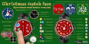 Winter Watch Face Pack Free - Snow Santa Christmas Screenshot 2