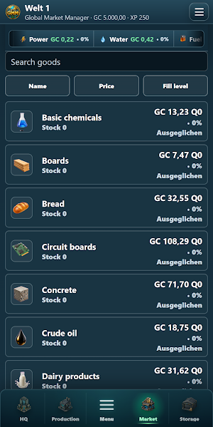 Global Market Manager Screenshot 2